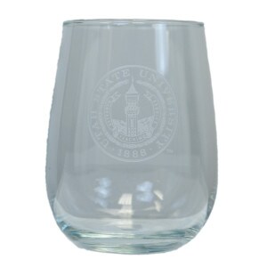 Wine Glass Stemless 16 Oz. Etched Seal